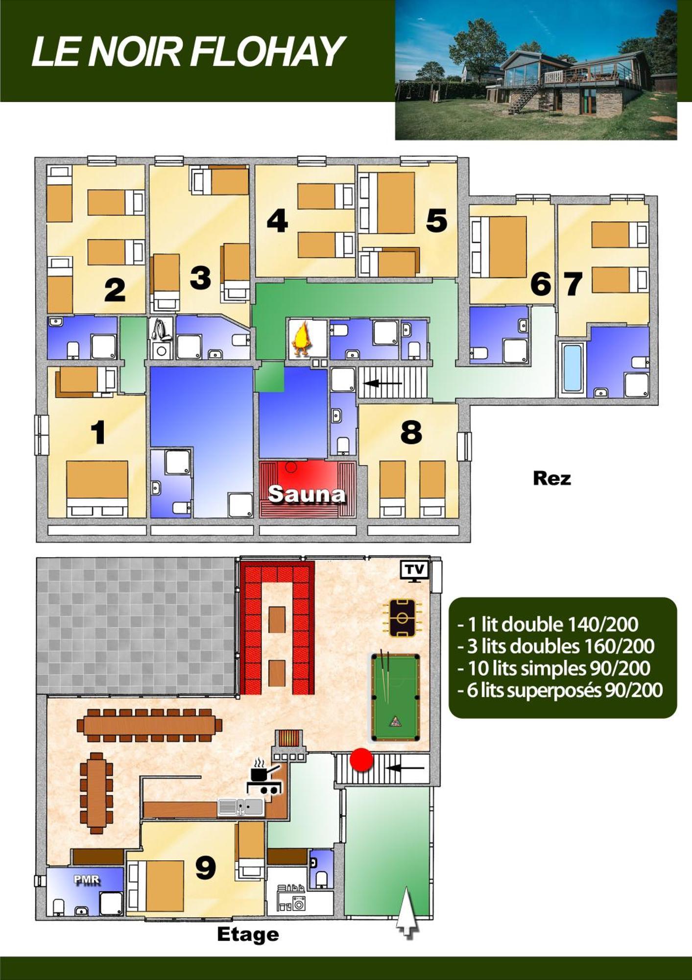 Le Noir Flohay 30 Pers - Malmedy, Vue, Wellness Villa Exterior foto